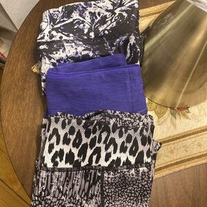 Betsy Johnson/New Balance/Alala 3 Piece Bundle crop leggings. New